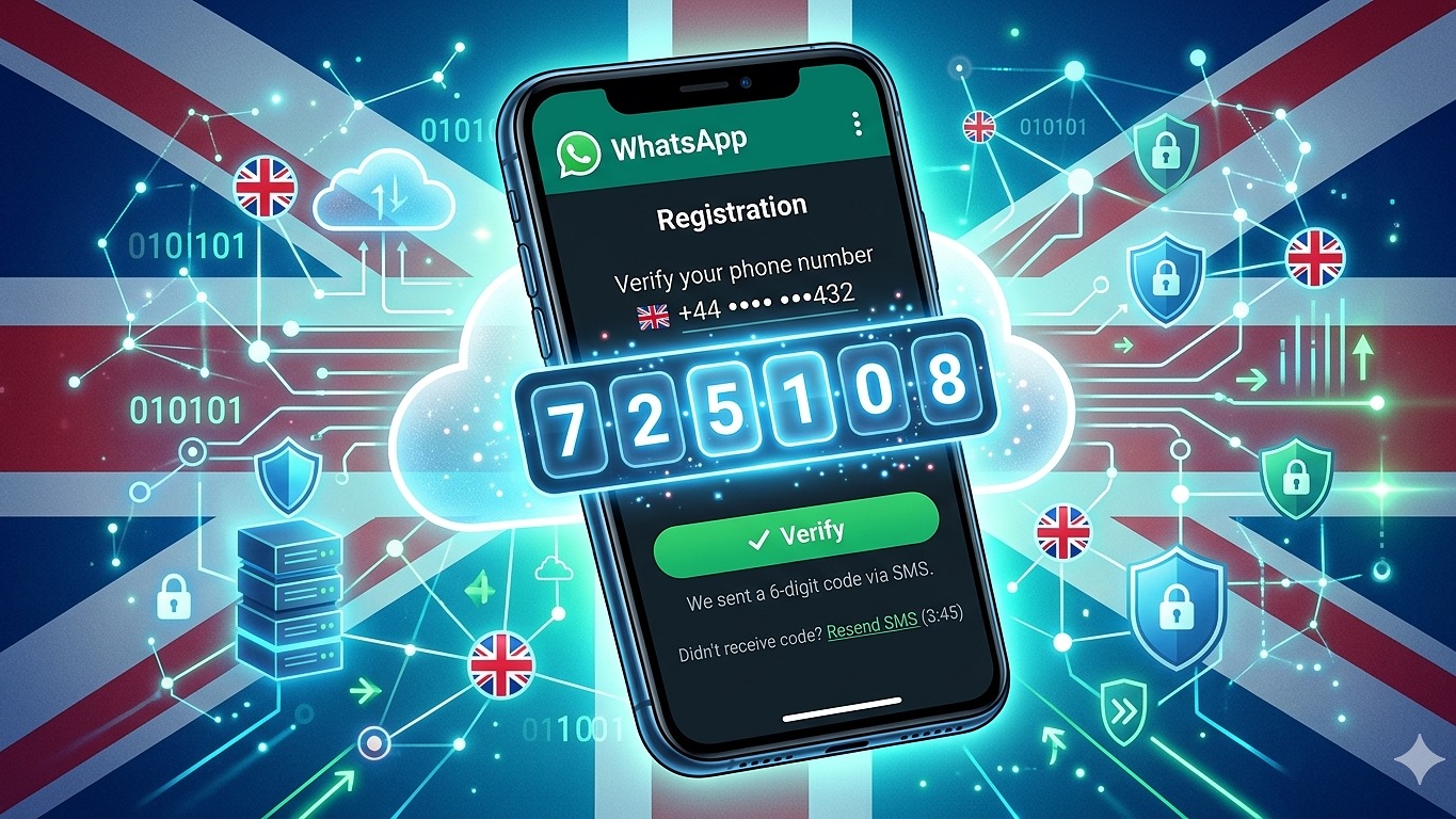 How to Get WhatsApp England Virtual Number Easily & Fast
