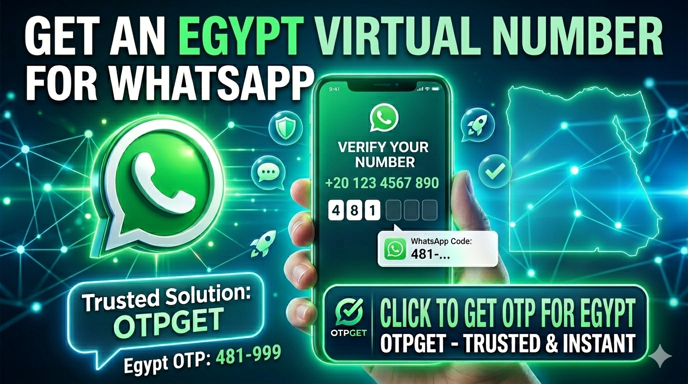 How to Get WhatsApp Egypt Virtual Number | OTPGET