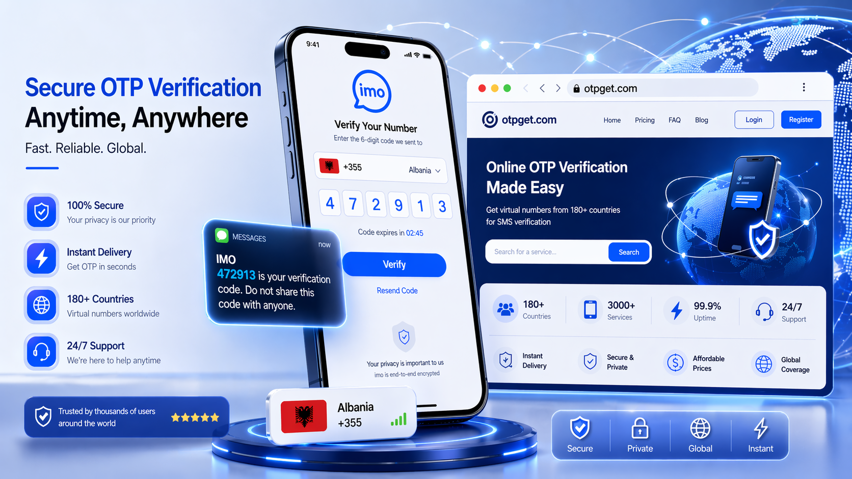 How to Get IMO Albania Number Easily with OTPGET