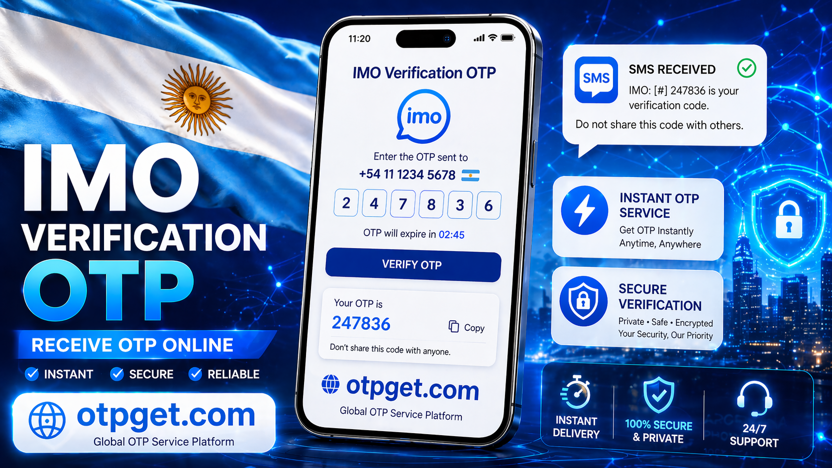 How to Get IMO Argentina Number Fast Using OTPGET Service