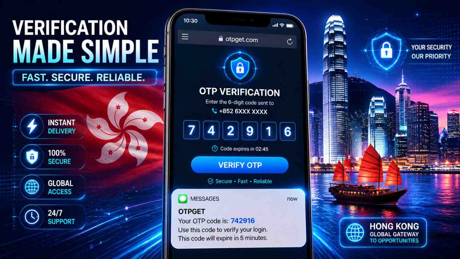 How to Get IMO Hong Kong Number Quickly with OTPGET