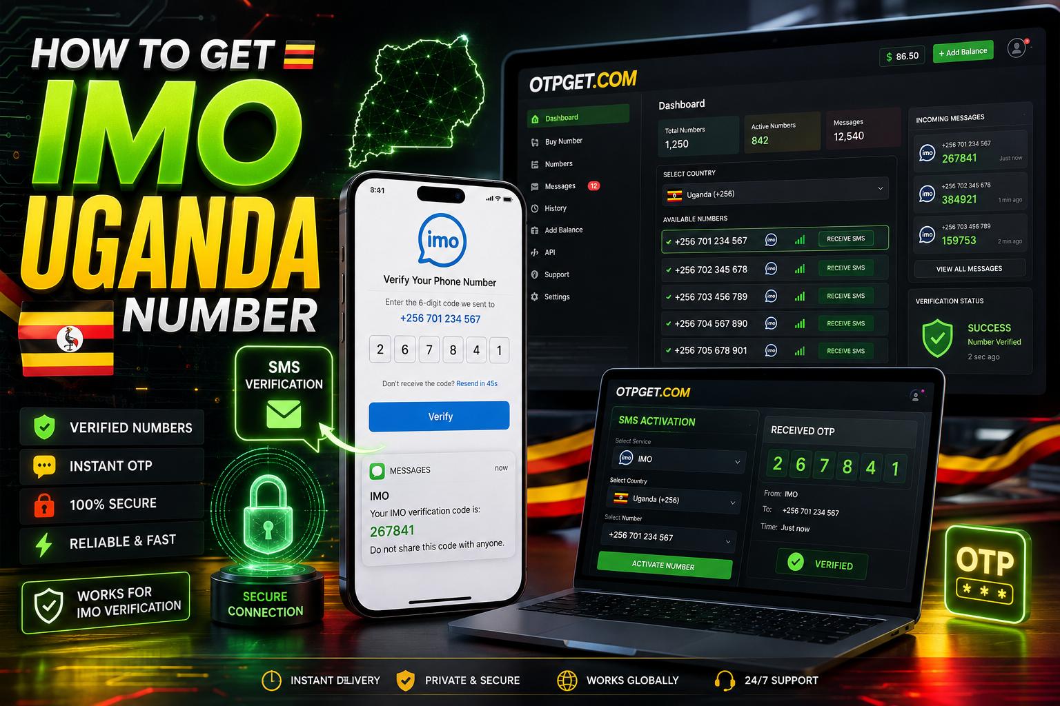 How to Get IMO Uganda Number Fast With OTPGET Online