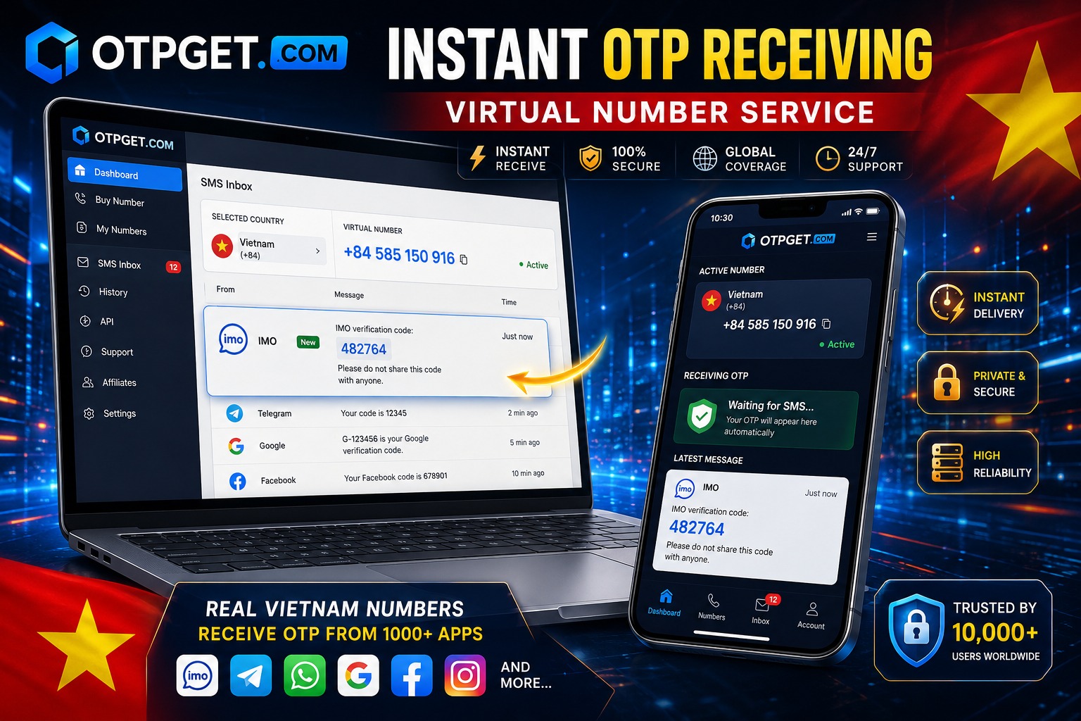 How to Get IMO Vietnam Number Easily Using OTPGET Service Guide