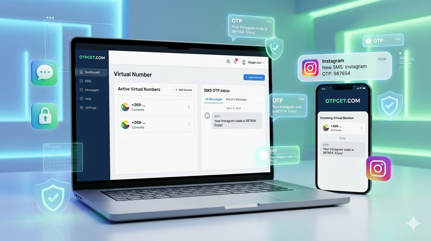 how to get instagram Comoros number for Easy OTP Verification