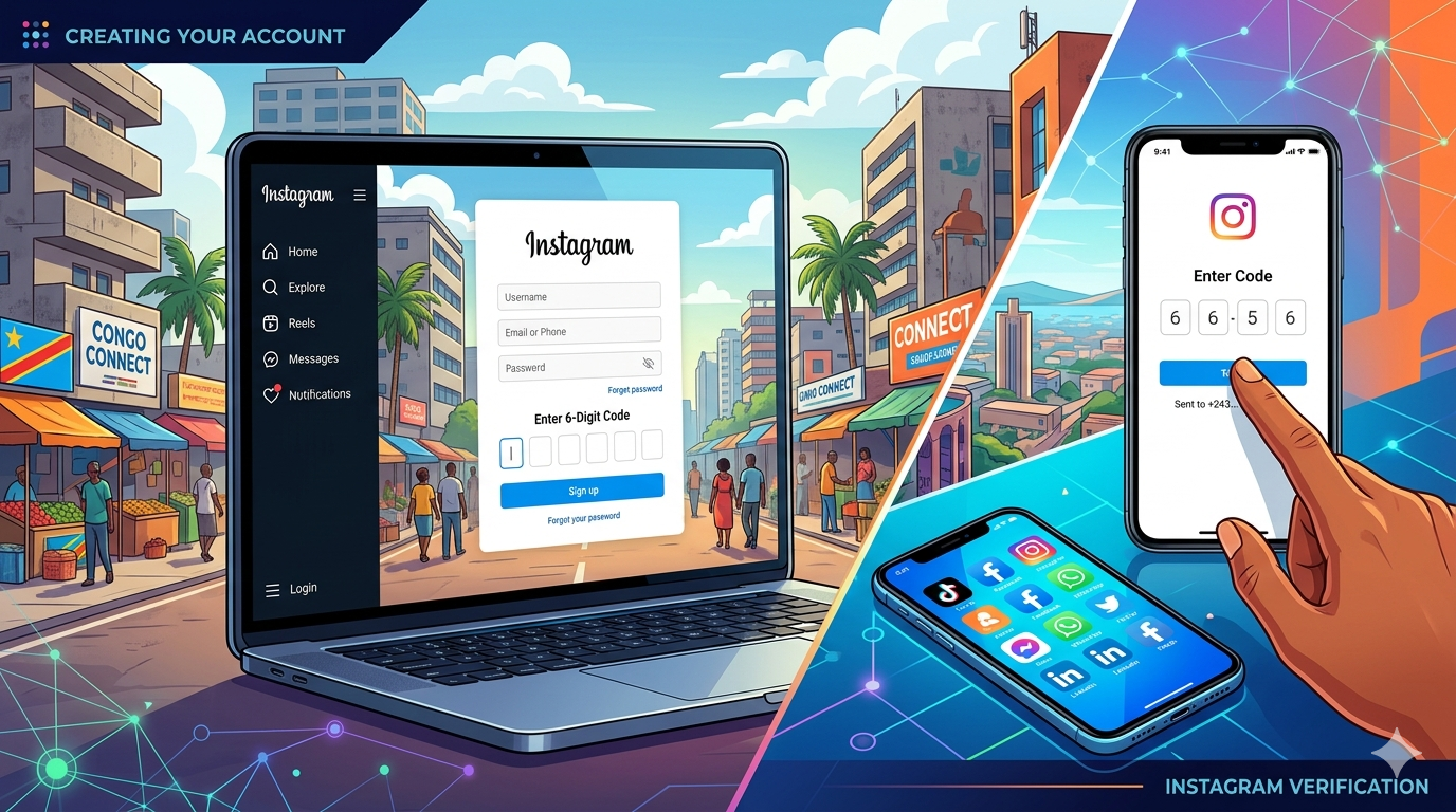 Create Instagram Account in Congo (DR) Using Phone Number Easily