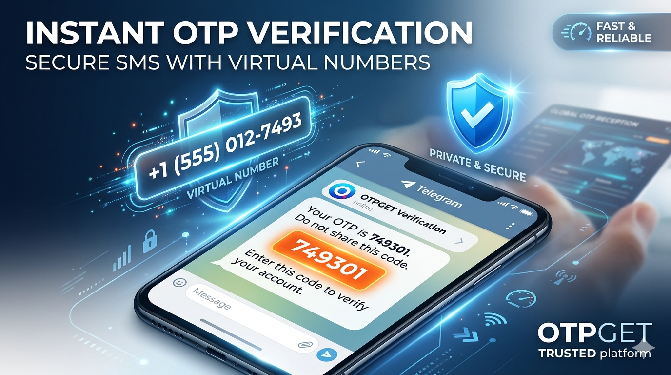 Virtual Number for Telegram Verification Step by Step Using OTPGET
