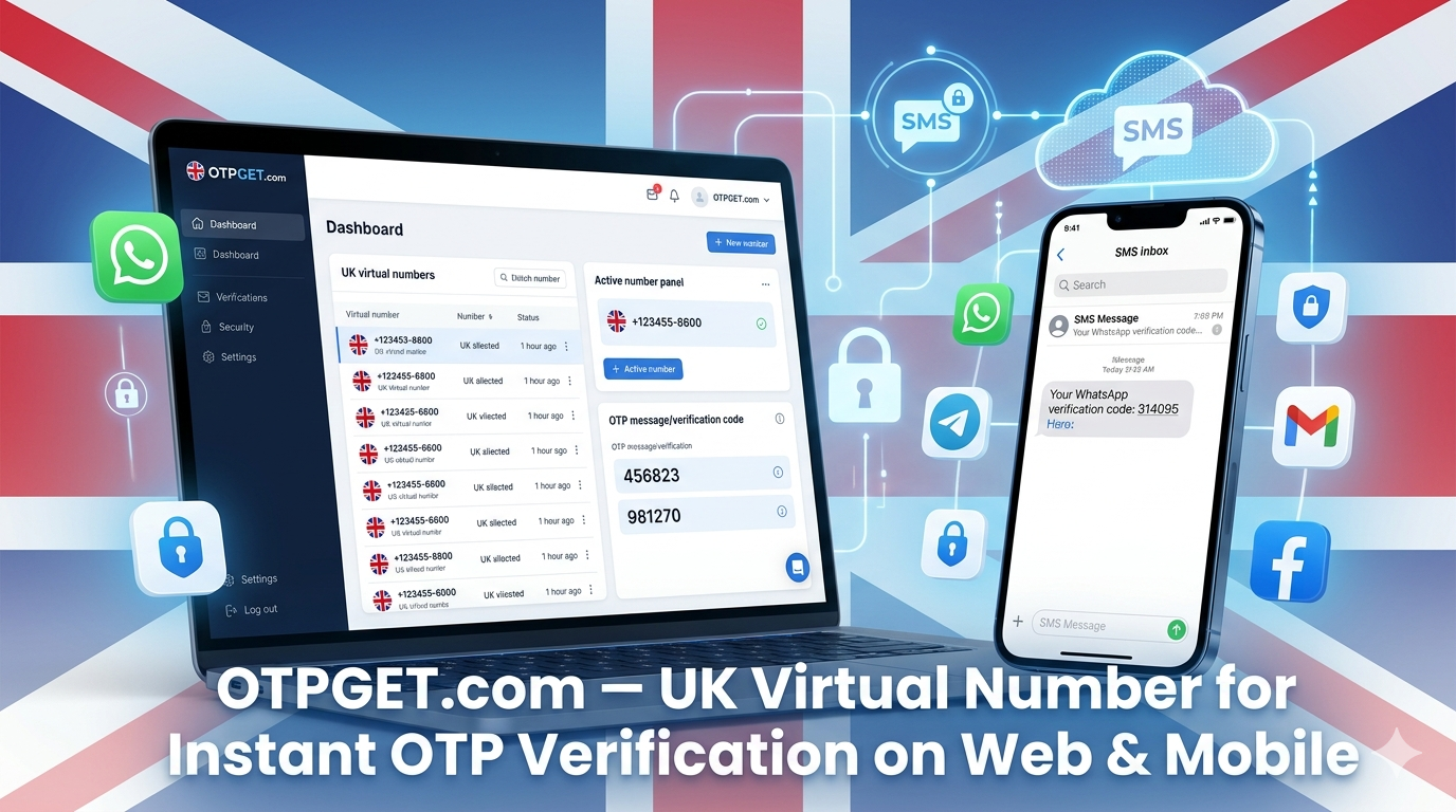 UK Virtual Number for OTP Verification & SMS Access Online