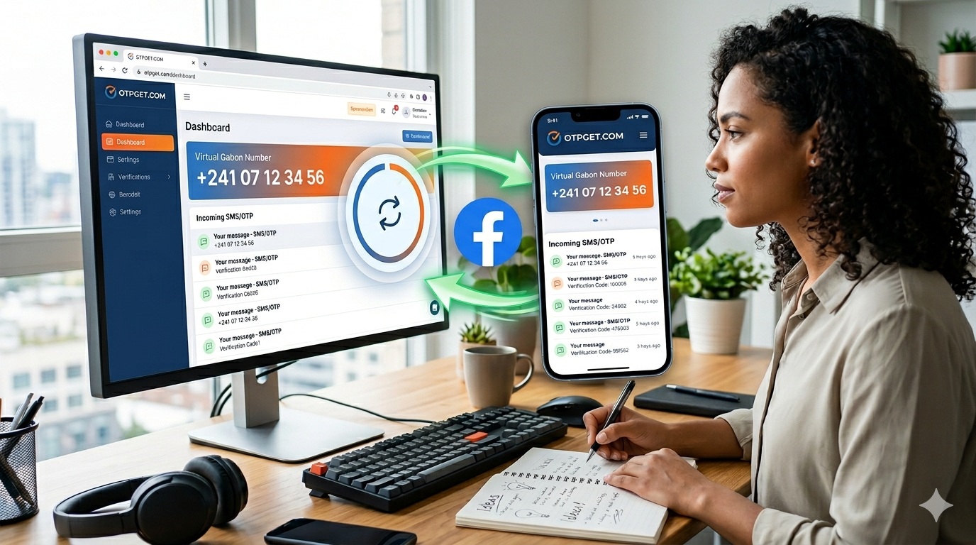 how to get Facebook Gabon number | OTPGET Fast & Secure Solution
