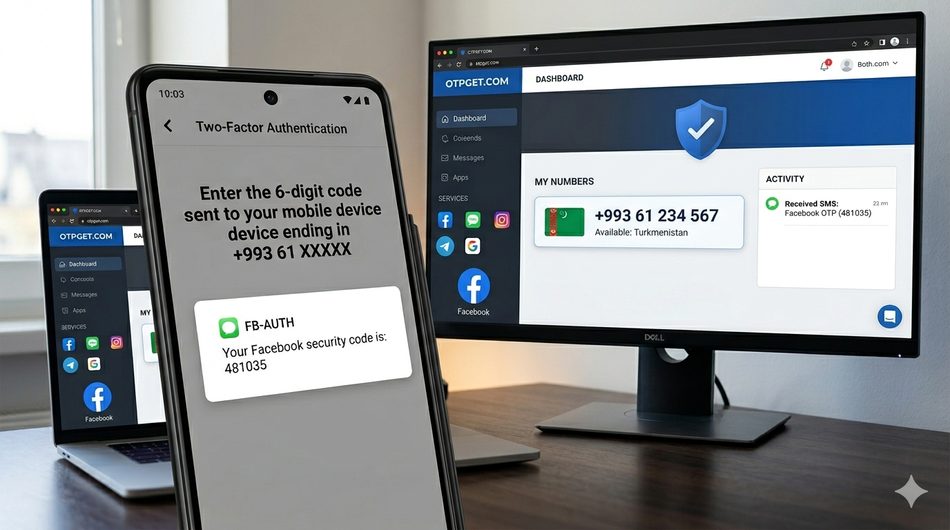 How to Get Facebook Turkmenistan Number Fast with OTPGET