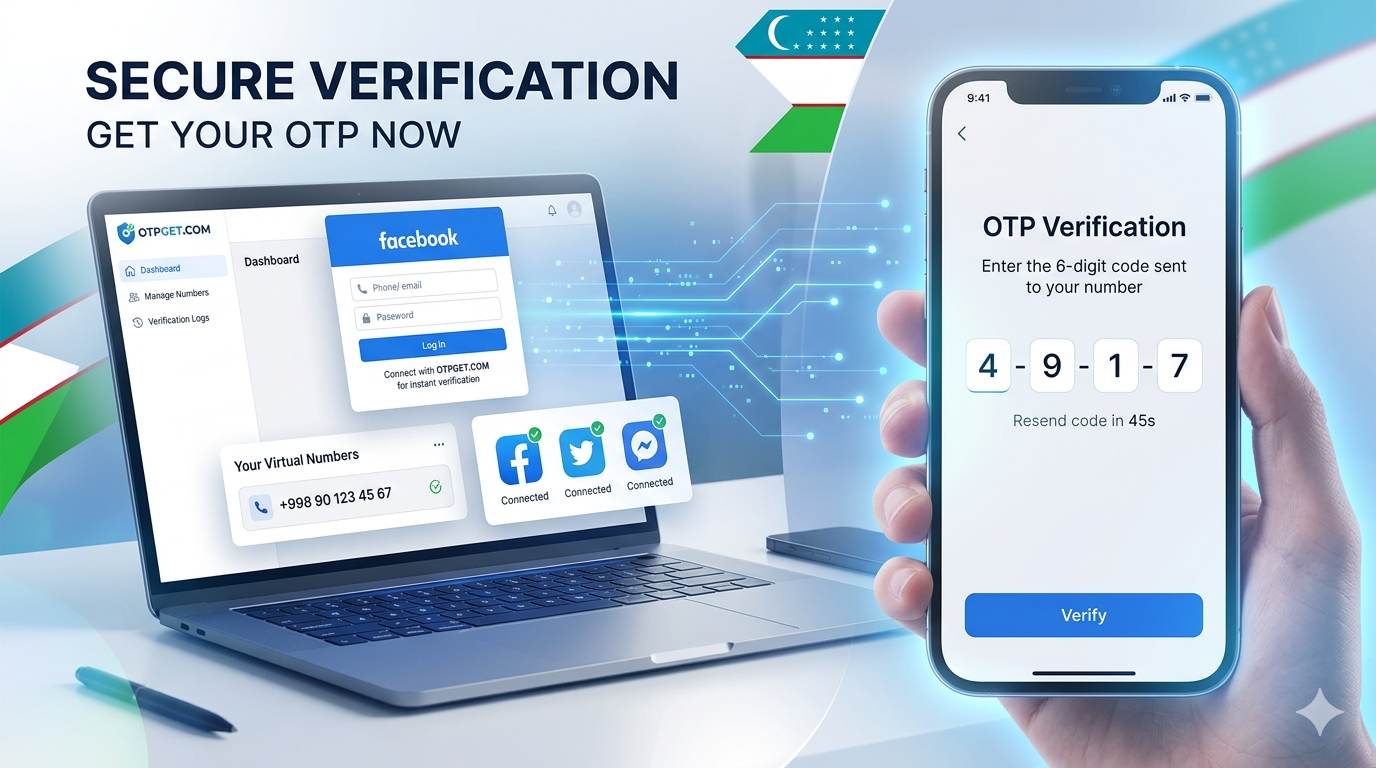 How to Get Facebook Uzbekistan Number Using OTPGET Easily
