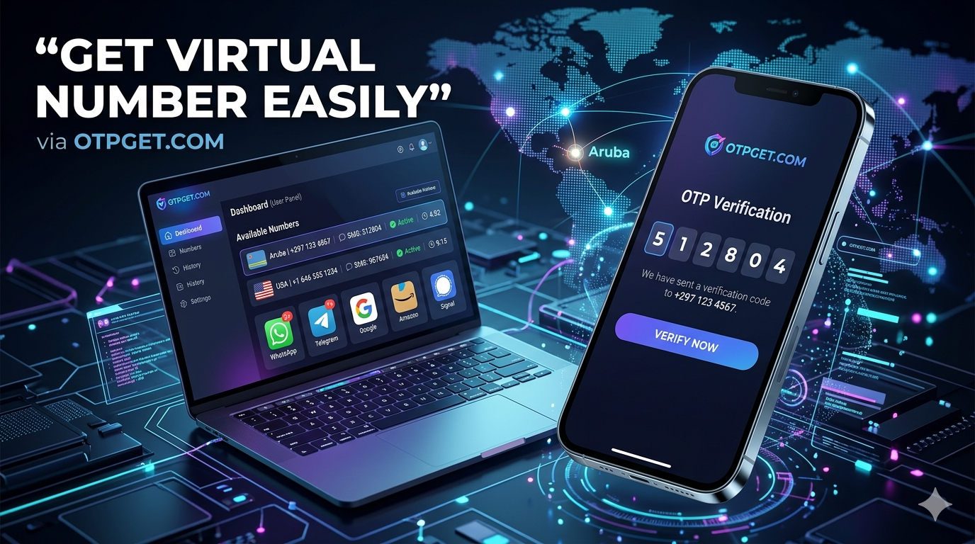OTPGET TikTok Verification Guide | Aruba Number Virtual SMS OTP