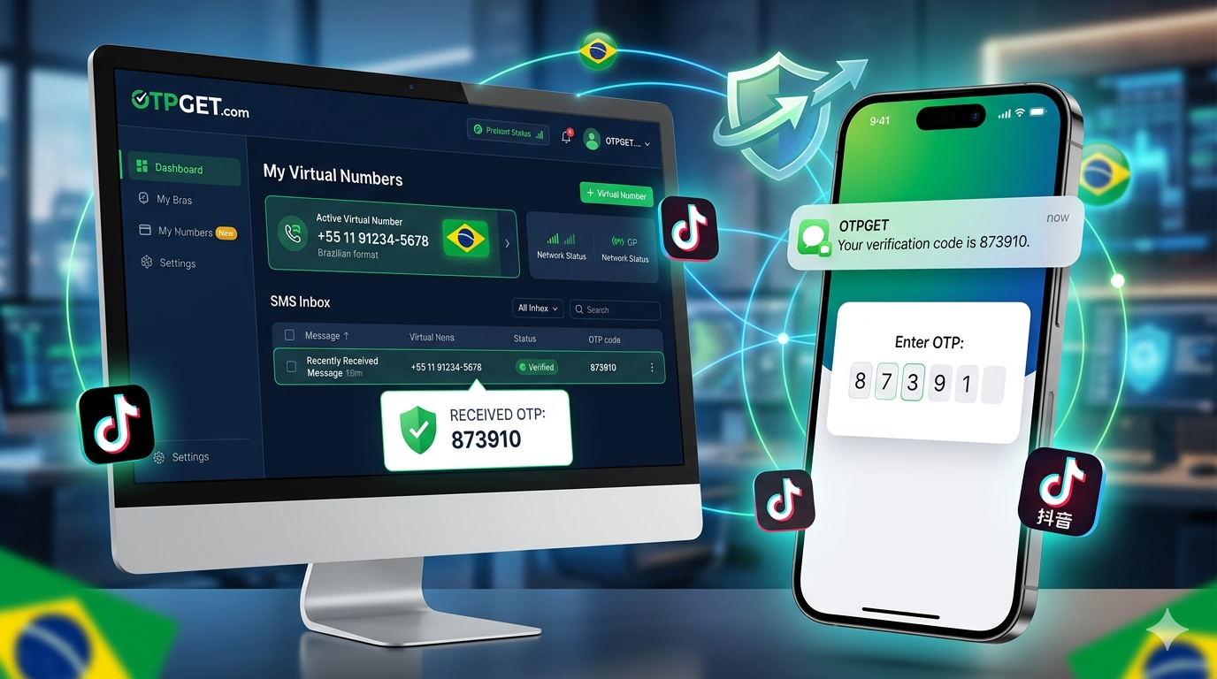 How to Get TikTok/Douyin Brazil Number Easily with OTPGET