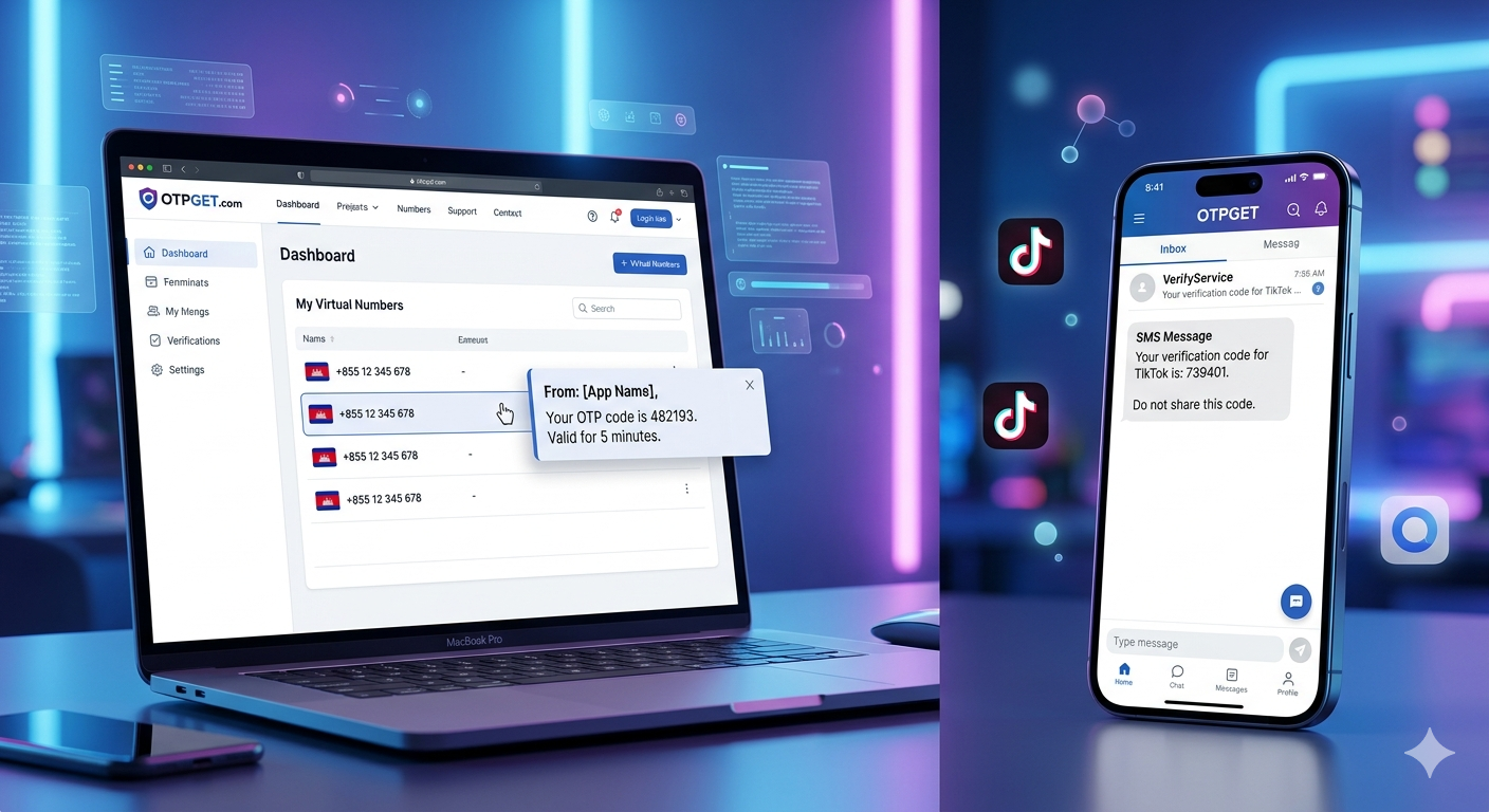 How to Get TikTok/Douyin Cambodia Number Using OTPGET Easily