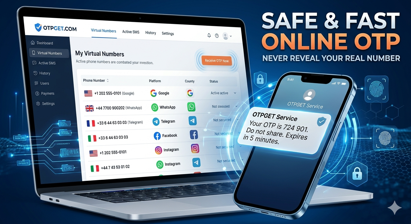OTP Number: How to Get One Without a SIM Card Using OTPGET