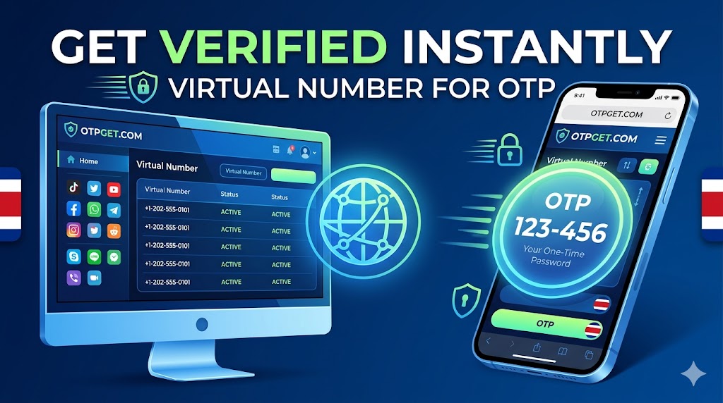 Get TikTok/Douyin Costa Rica Number with OTPGET Virtual SMS!