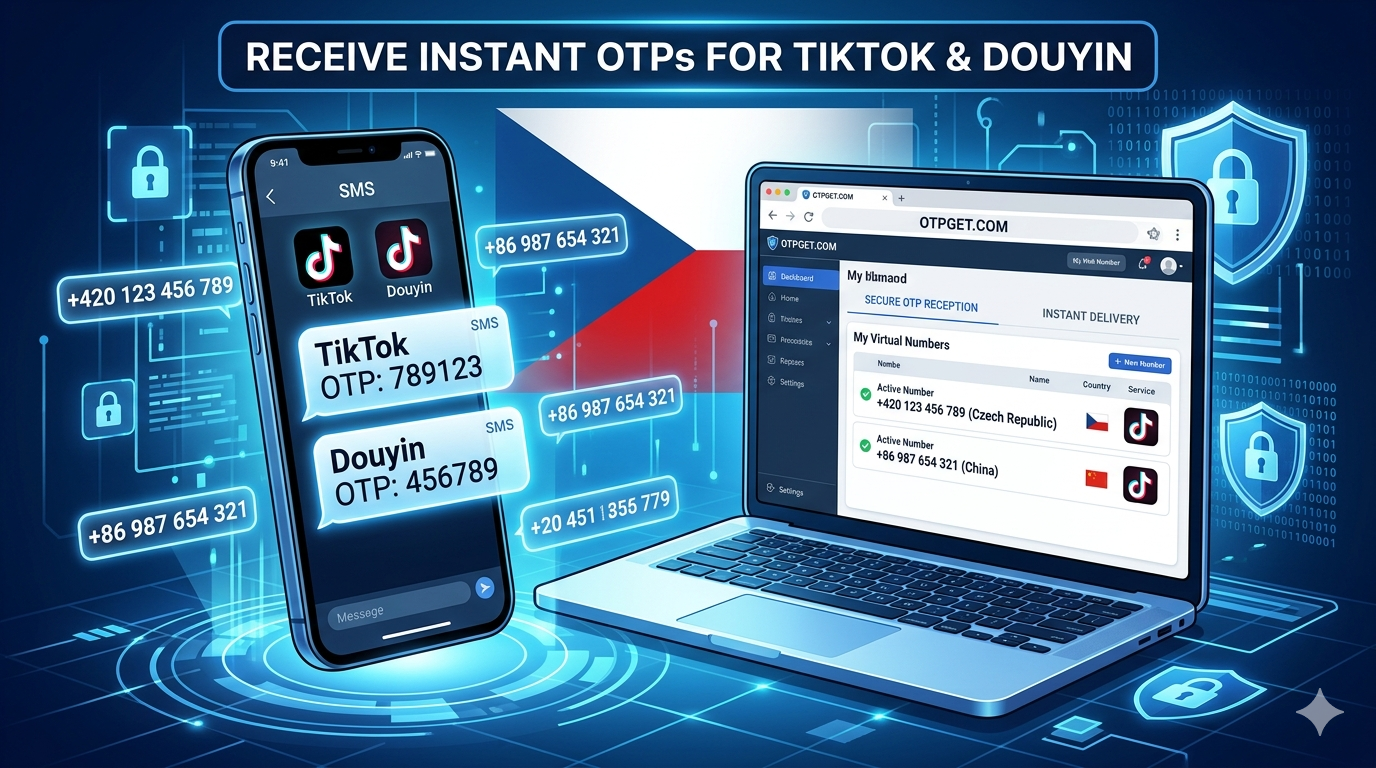 How to Get TikTok & Douyin Czech Number for OTP SMS Verification