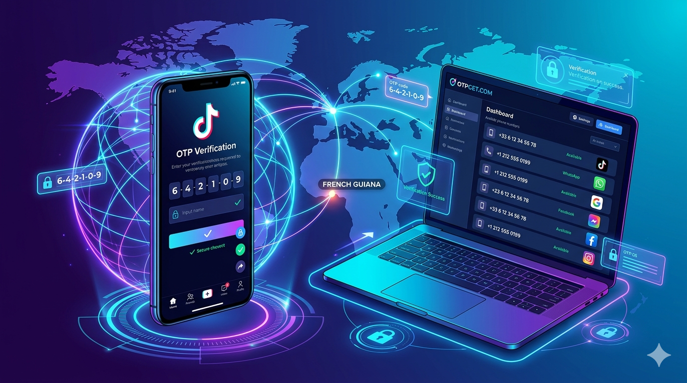TikTok Number/Douyin Verification: French Guiana Virtual Num OTP