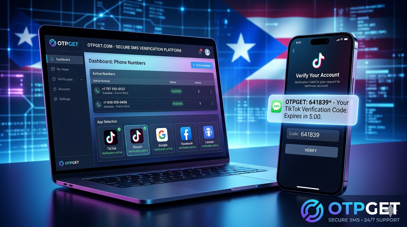 How to Get TikTok/Douyin Puerto Rico Number Easily with OTPGET