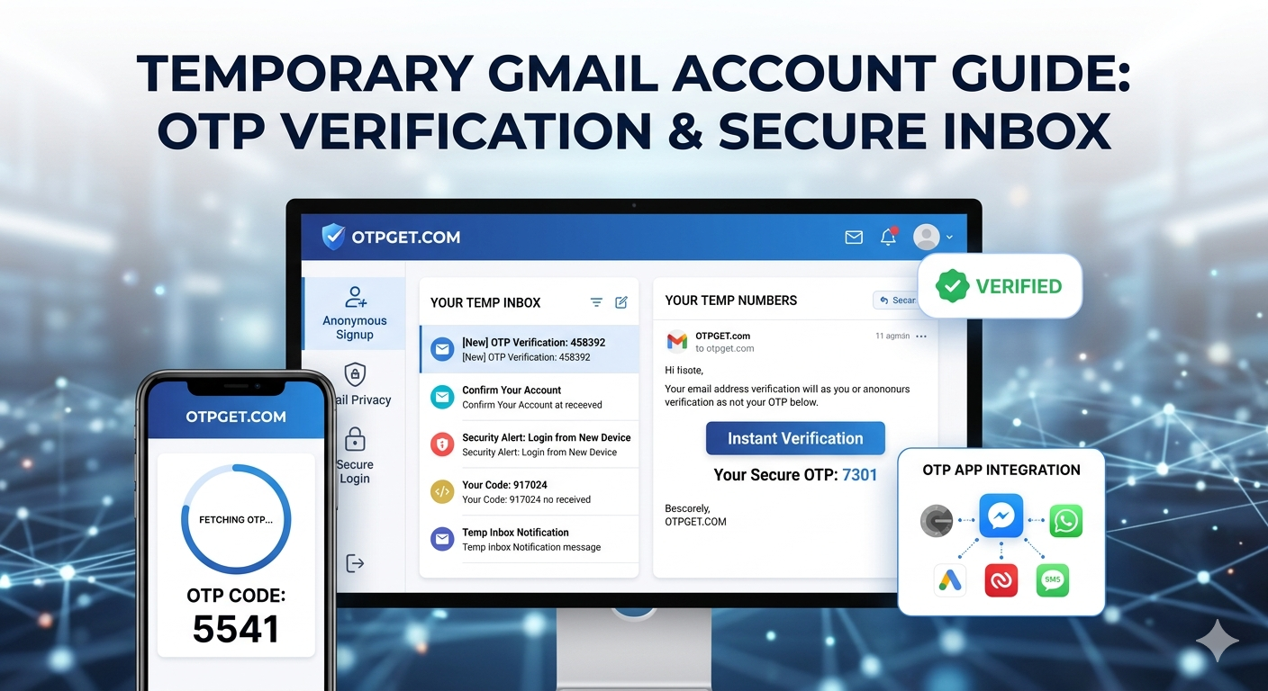 Temporary Gmail Account Guide: Fast Verification With OTPGET